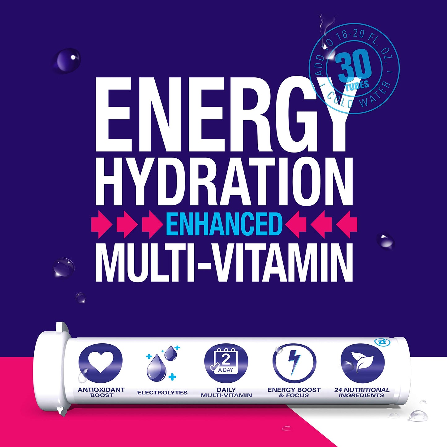 Zipfizz Healthy Energy Drink Mix, Hydration with B12 and Multi Vitamins, Variety Pack, 30 count