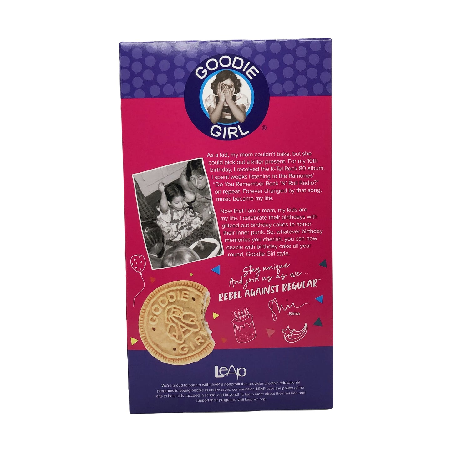 Goodie Girl Cookies Cookie Crème Birthday Cake, 10.6 OZ, Multicolored, Model 0855987003908