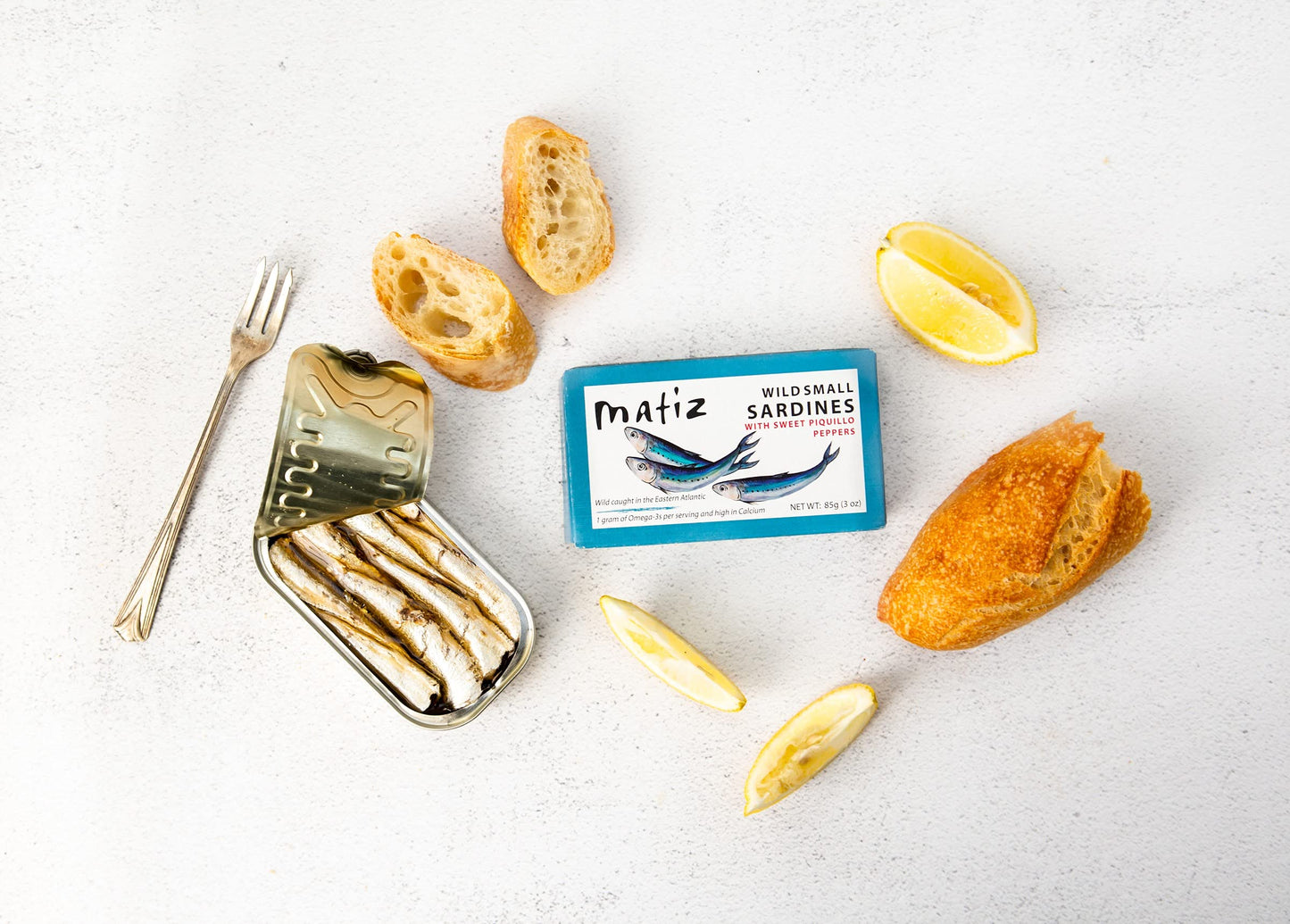 Matiz Sardinillas with Piquillo Peppers | Baby Sardines 3 Ounce | Product of Spain | Wild Caught | Gluten Free |