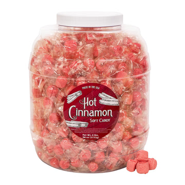 Stewart Old Fashioned Hot Cinnamon Candy Puffs | Red Cinnamon Candies Individually Wrapped Candy | Pure Cane Sugar Candy | Fat-F
