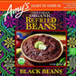 Amy'S Organic Refried Beans Canned, Light In Sodium Refried Black Beans, Vegan Gluten Free And Vegetarian, 15.4 Oz (12 Pack)
