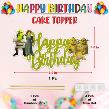 Seyal Shrk Happy Birthday Cake Topper
