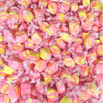 Premium Strawberry Banana Saltwater Taffy Chewy Candies Strawberry And Banana Flavors Bulk 1 Lb Bag 60+ Pieces Individually Wrap