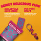 Fruit Rolls By Zest Delites, 100% Natural Healthy Fruit Snacks For Kids & Adults, Made From Real Raspberry Leather, Vegan, Schoo