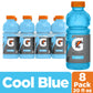 Gatorade Thirst Quencher Sports Drink, Cool Blue, 20Oz Bottles, 8 Pack, Electrolytes For Rehydration