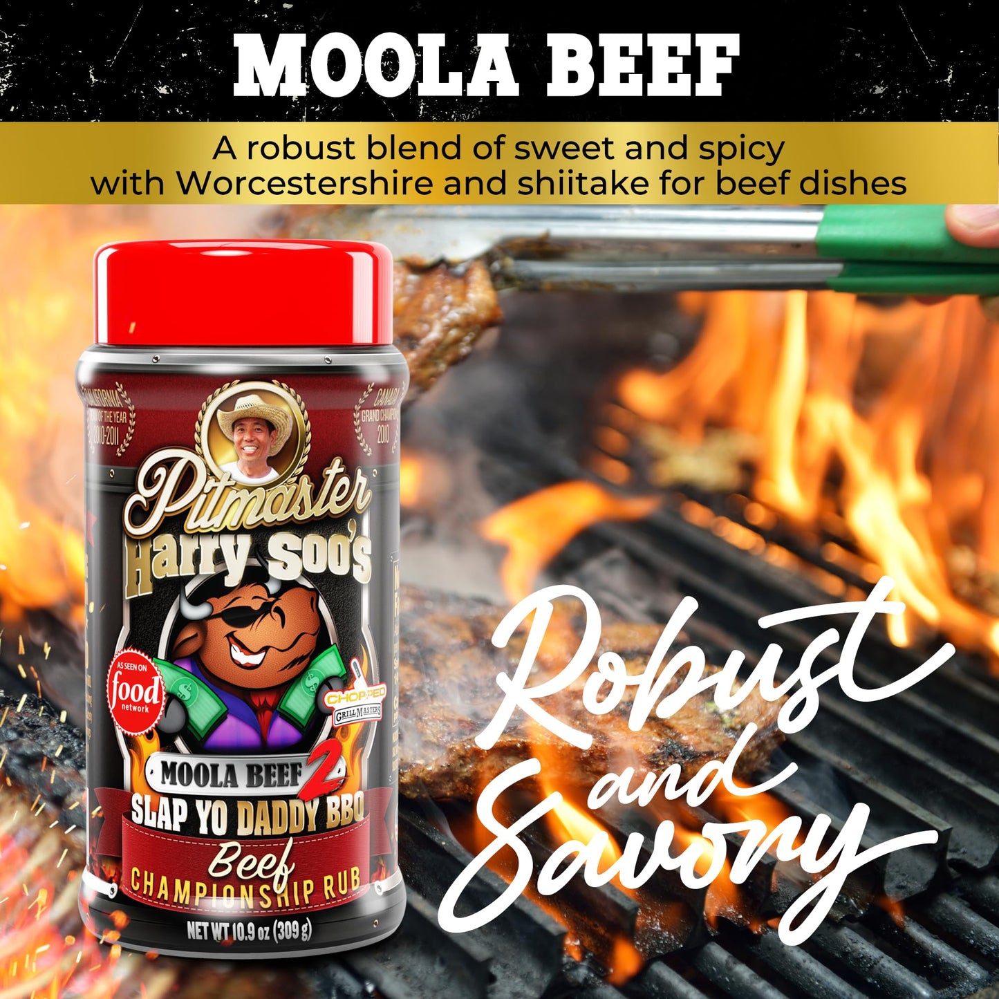 Slap Yo Daddy BBQ Rub - Championship Seasoning - Beef Brisket & Steak - 12 Oz - Gluten Free, No MSG