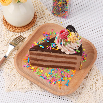 Rainbow Sprinkles For Cake Decorating, Colorful Crispy Jimmies And Confetti Sprinkles For Baking Cake Cupcake Cookies Ice Cream