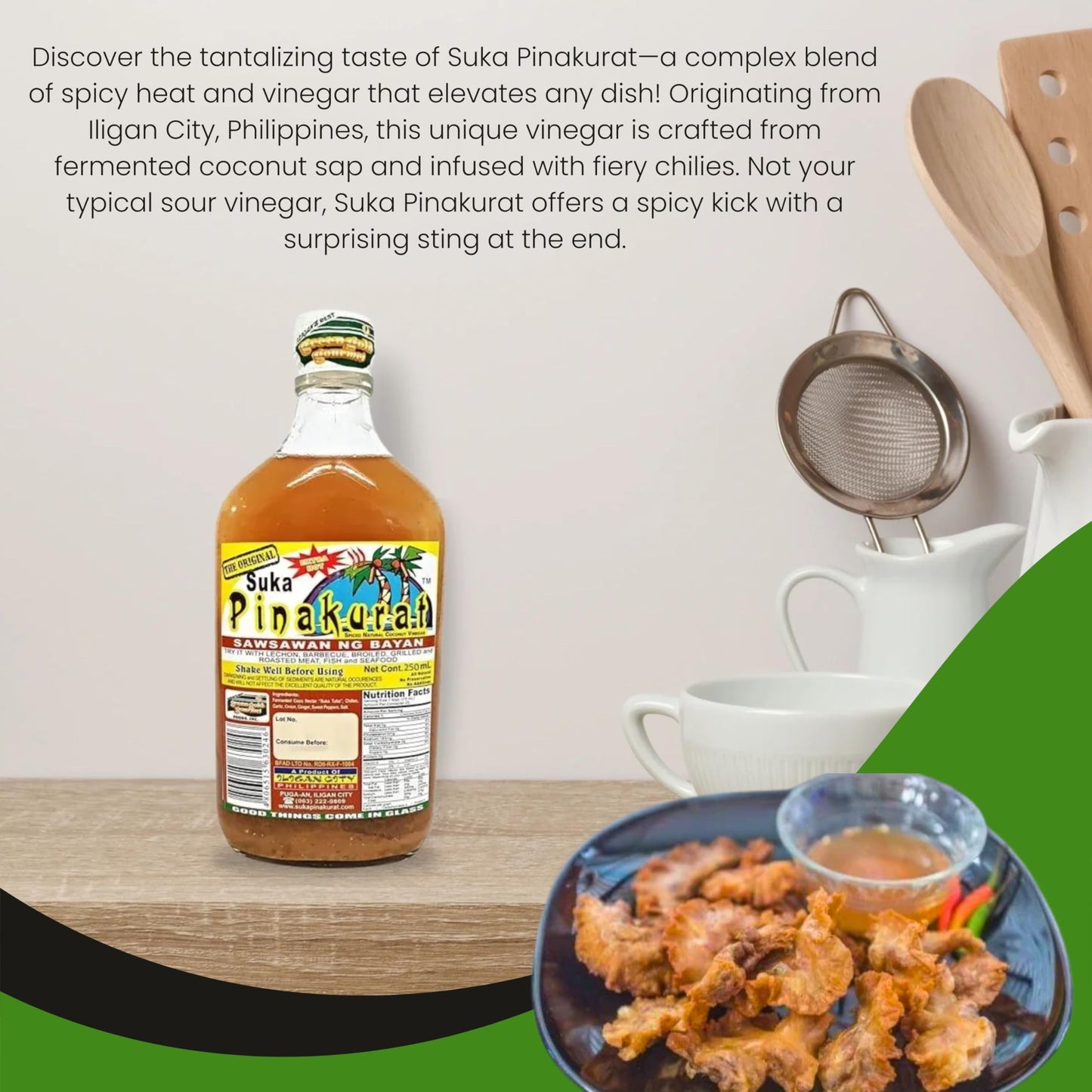 Suka Pinakurat Sawsawan Ng Bayan Original Flavor, Extra Hot! Net Cont. 250Ml