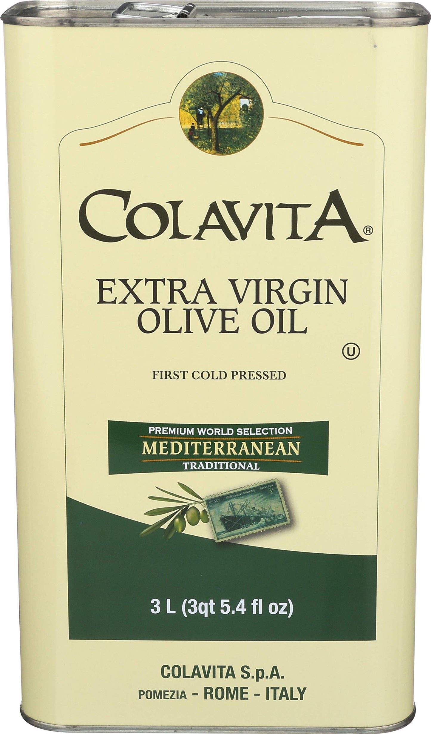 Colavita Mediterranean Extra Virgin Olive Oil Pack Of 1 Tin