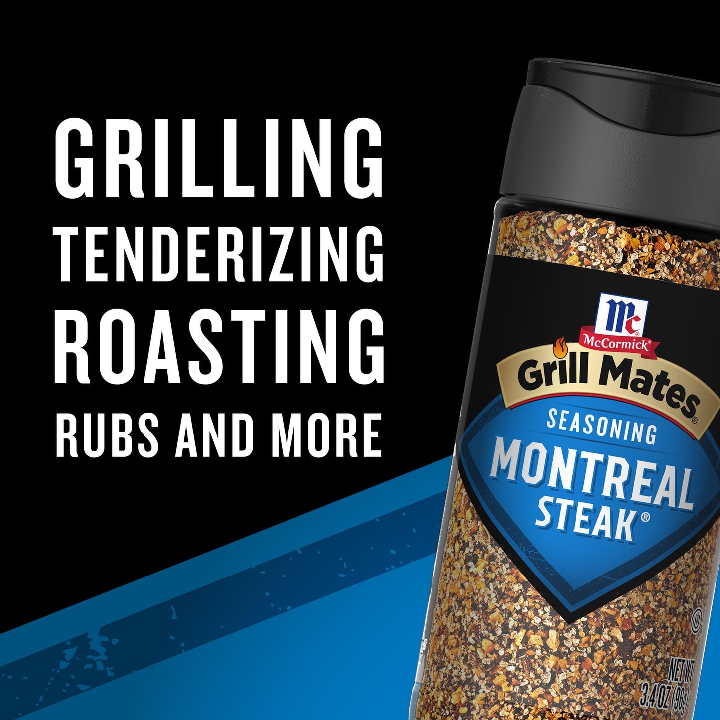 McCormick Grill Mates Seasoning, Montreal Steak, No MSG Added, Gluten Free, No Artificial Flavors, For Transforming Everyday Cut