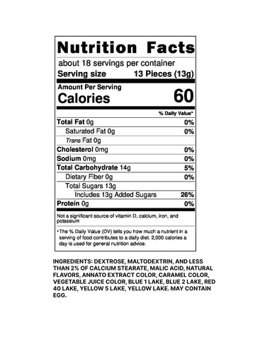 One Flavor Candy Bottle Caps Candy Candies Bulk in Resealable Bag (Cherry, 10oz)