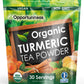 Opportuniteas Organic Turmeric Tea Powder - Matcha Green Tea, Turmeric, Cinnamon, Ginger, Black Pepper - Natural Joint Support -