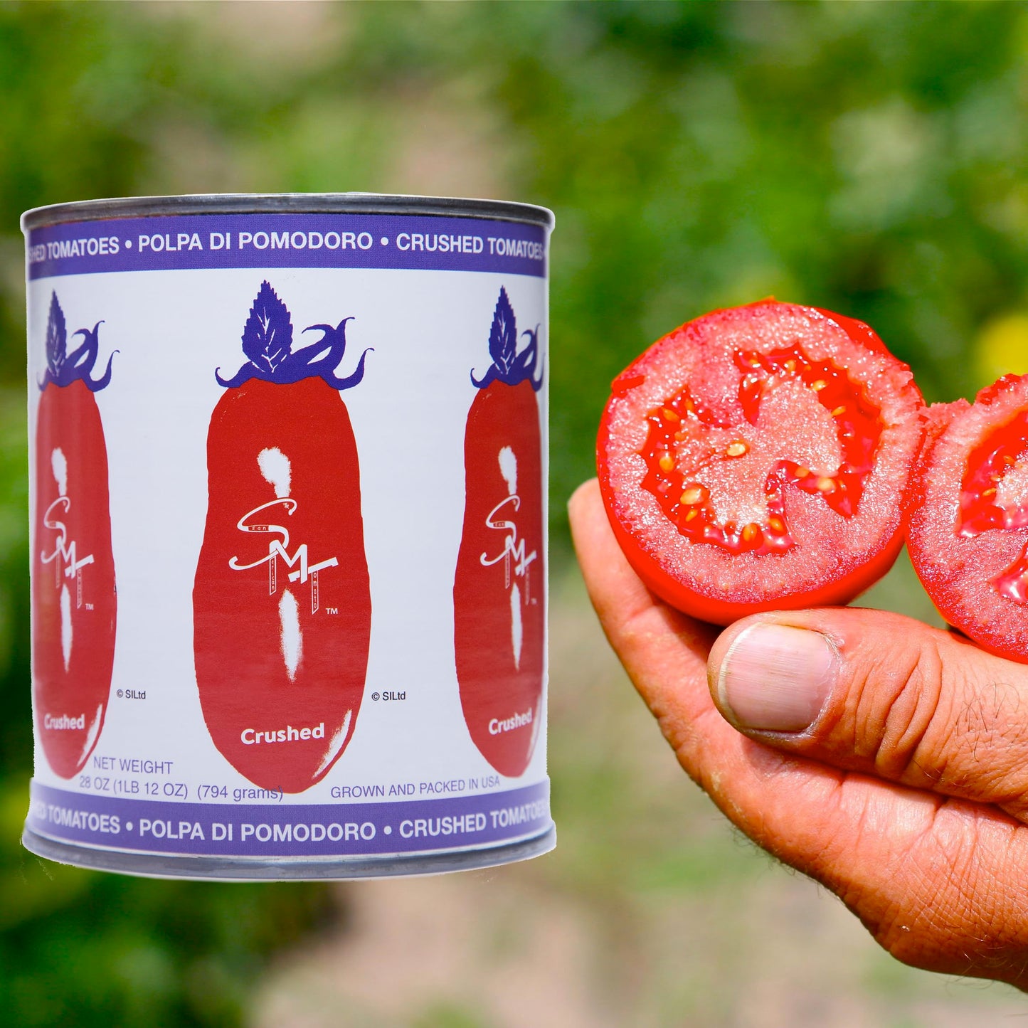 Smt San Merican Crushed Canned Tomatoes - 28 Ounce (Pack Of 6) - Usa Grown