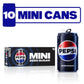 Pepsi Zero Sugar Mini Cans, 7.5 Oz (Pack Of 10)