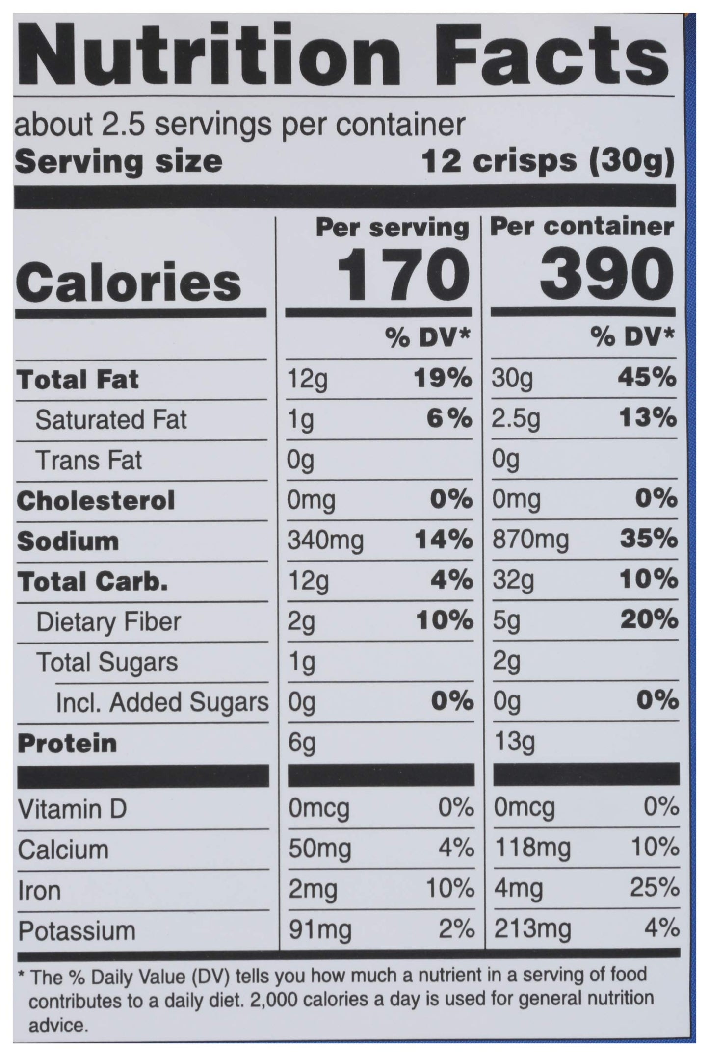 Hippie Snacks Sea Salt Almond Crisps 2.5 Oz