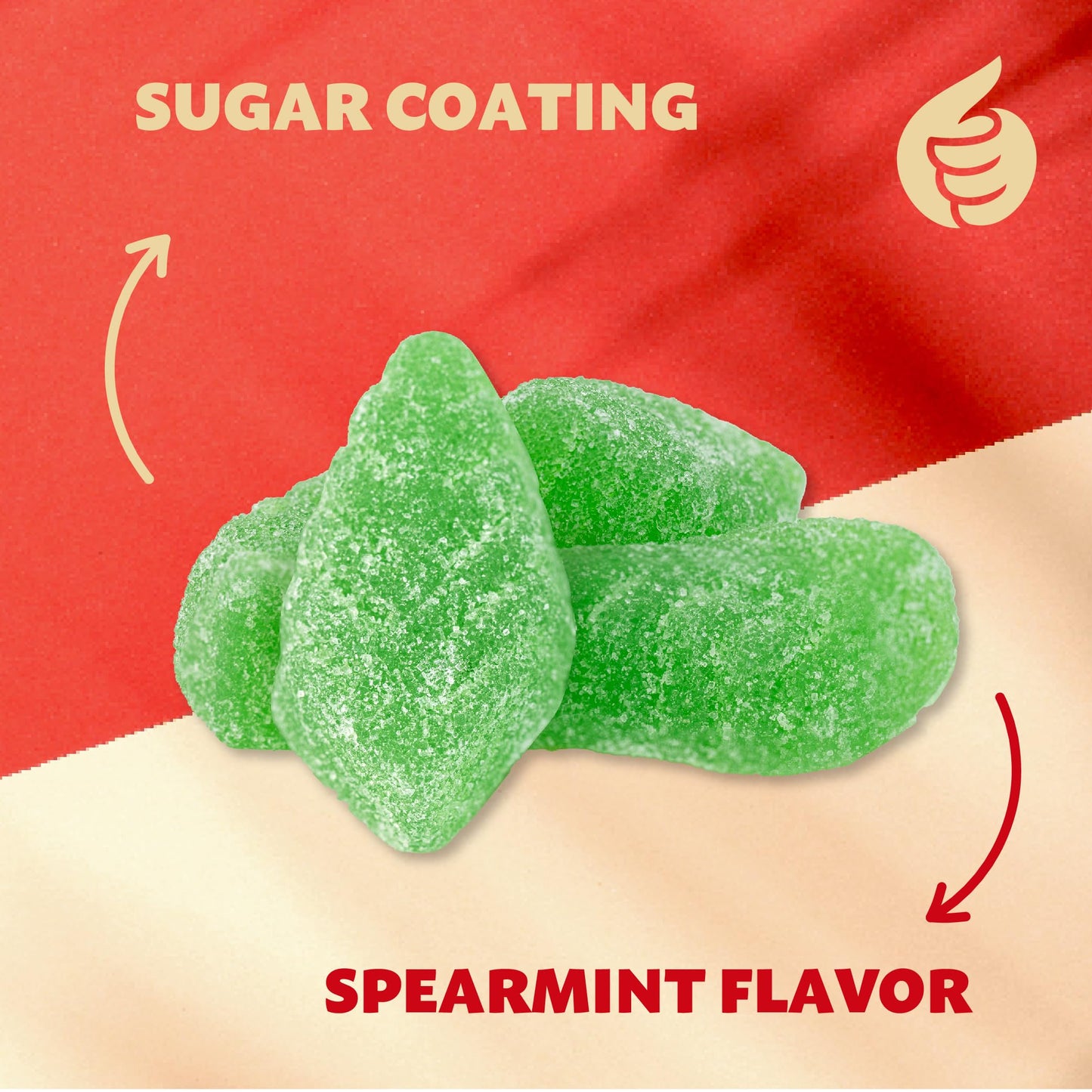 Mini Spearmint Leaves Jelly Candy, 2-Pound Bag