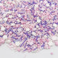 Edible Summer Pink Beach Sprinkles Purple Shell Sprinkles Candy Baking Edible Cake Decorations Cupcake Toppers 120G/ 4.2Oz