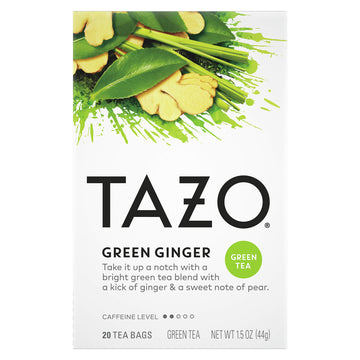 Tazo Green Ginger Tea Bags Green Tea 20Ct