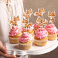 Ercadio 25 Pack Fox Cupcake Toppers Cute Fox Cupcake Picks Animal Cupcake Picks Fox Birthday Cupcake Decorations For Baby Shower
