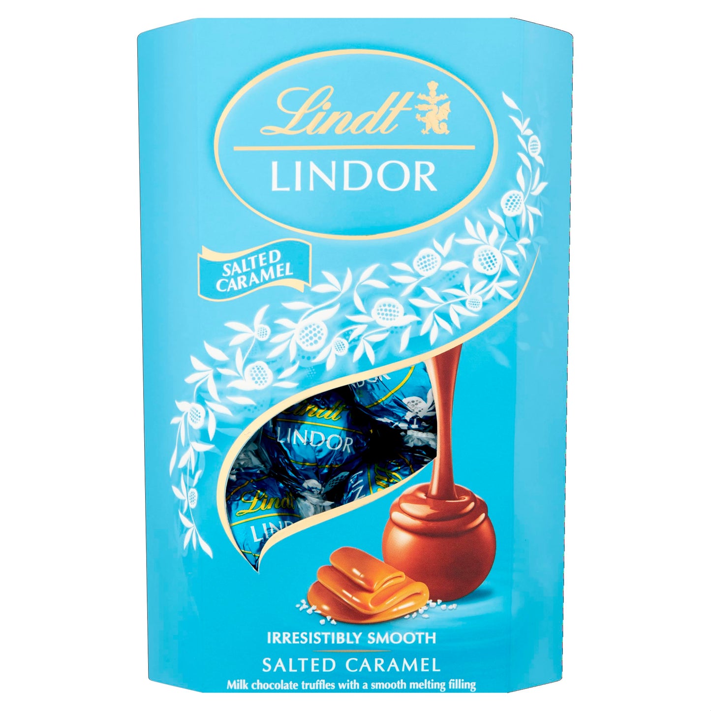 NEW: Lindt Lindor Milk Chocolate Salted Caramel Chocolate Gift Box, 200 g