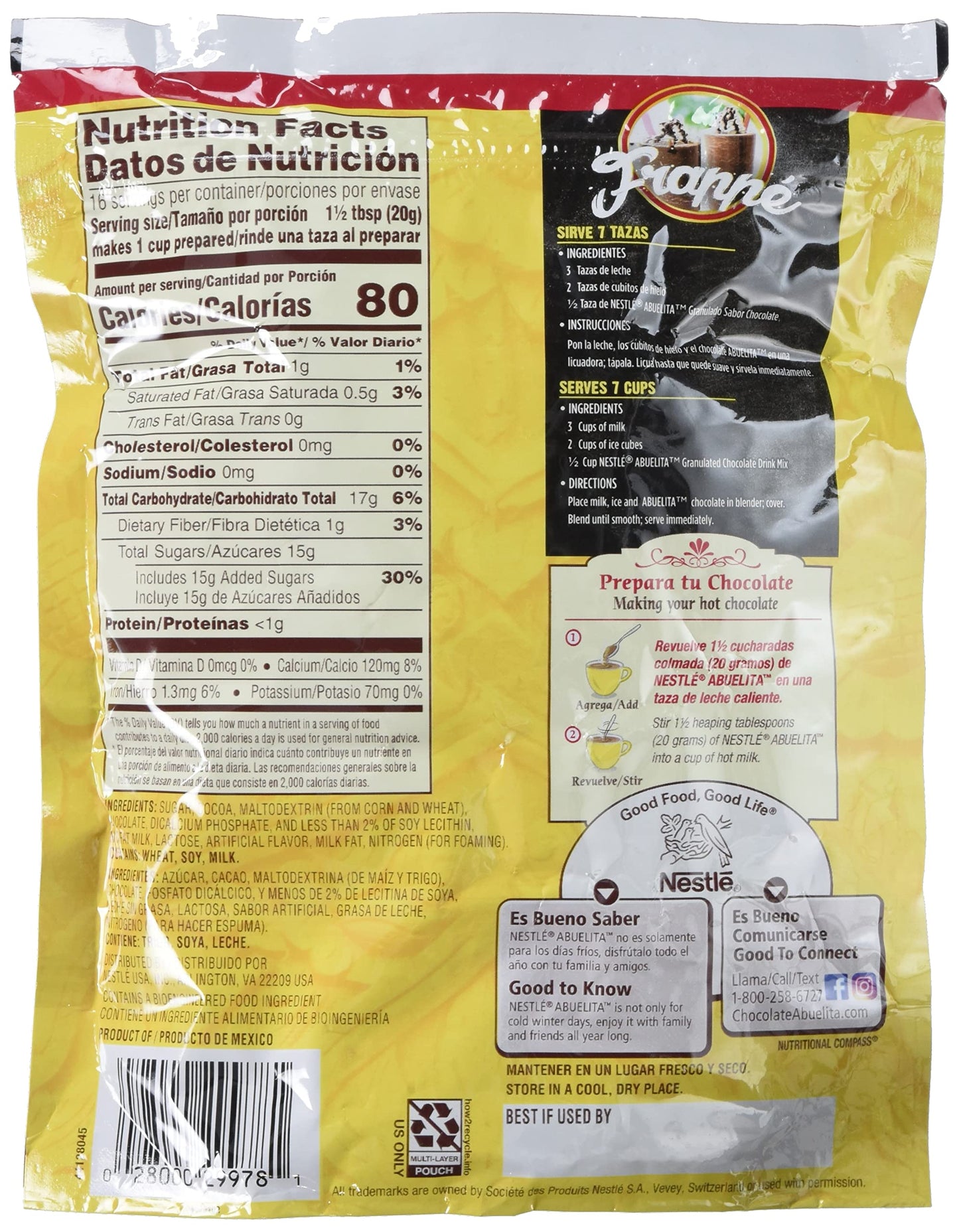 Abuelita Hot Chocolate Granulated Mix, 11.2 Ounce (Pack of 1)