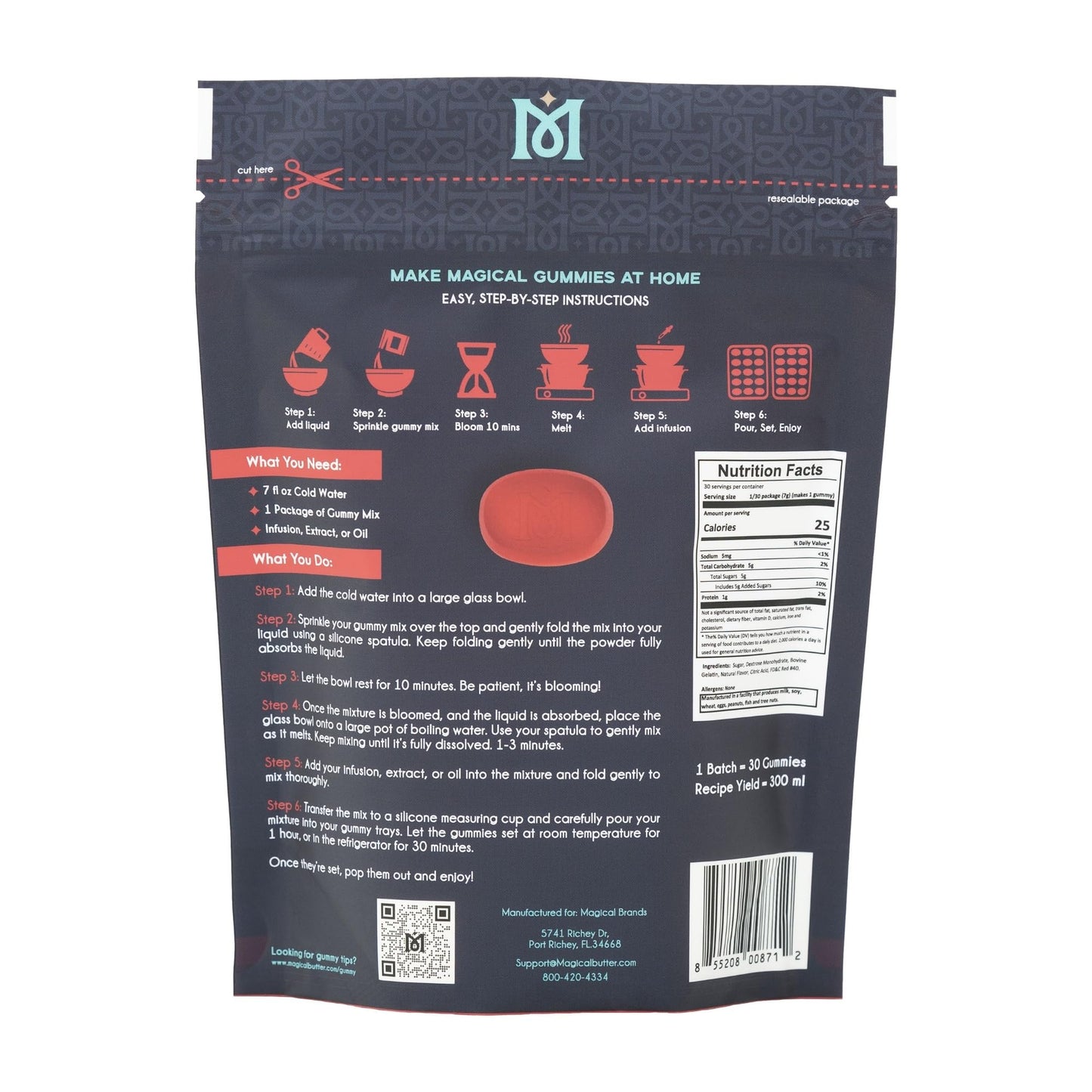 MAGICAL BUTTER Machine Watermelon Gummy Mix - Easy to Use, Precise Formulation, Multiple Uses