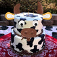 Rssta i Cute Cow Cake Topper Set - Clay Birthday Party Decorations for Kids - Design 13
