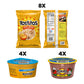Tostitos Tortilla Chips Chip & Salsa Pack, 3Oz Tostitos Crispy Rounds & 3.8Oz Medium Salsa (16 Count)