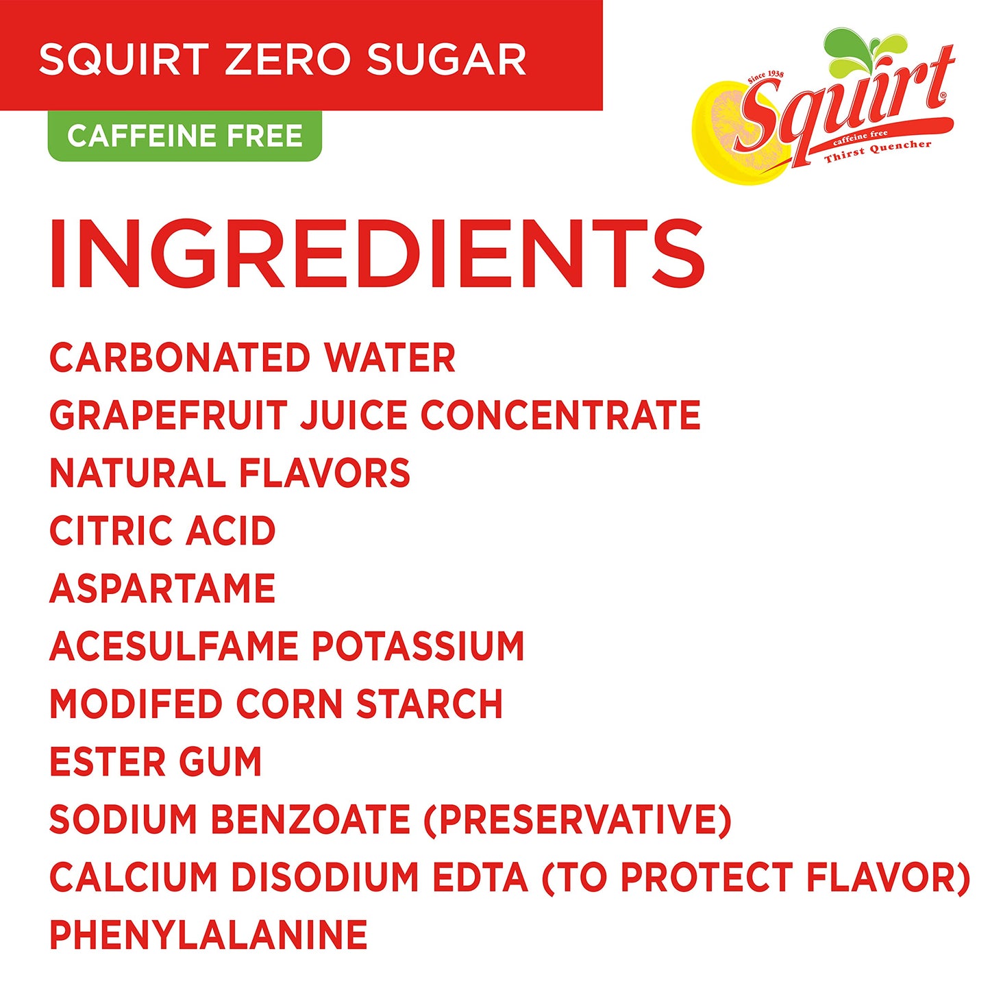 Squirt Zero Sugar G fruit Soda, 12 fl oz cans, 12 pack - No Sugar, Refreshing Citrus Flavor