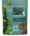 Salt and Pepper,1oz, 3bags, Kelpie Chips healthy snack natural kelp seaweed chips superfood nutrient explosion (3 Bags, Salt and
