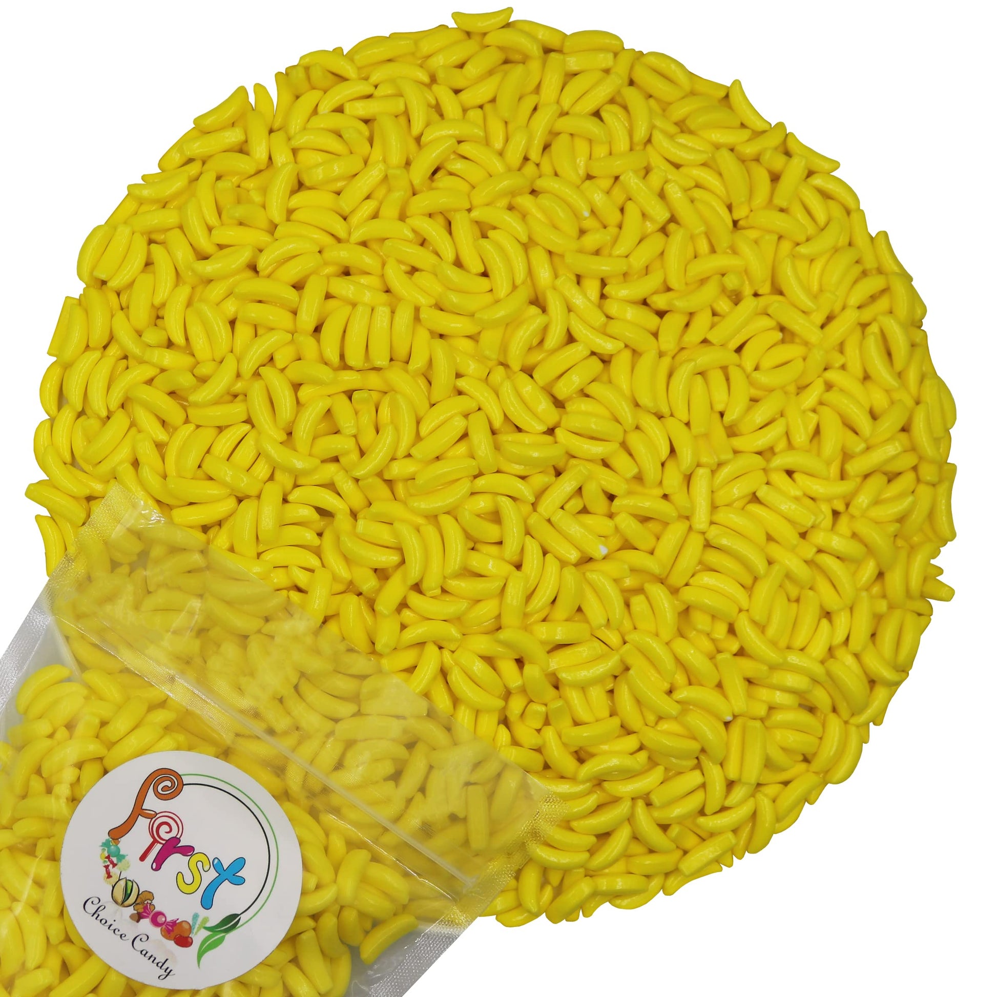 Firstchoicecandy Silly Banana Heads Classic Hard Candy (Yellow, 5 Pound)