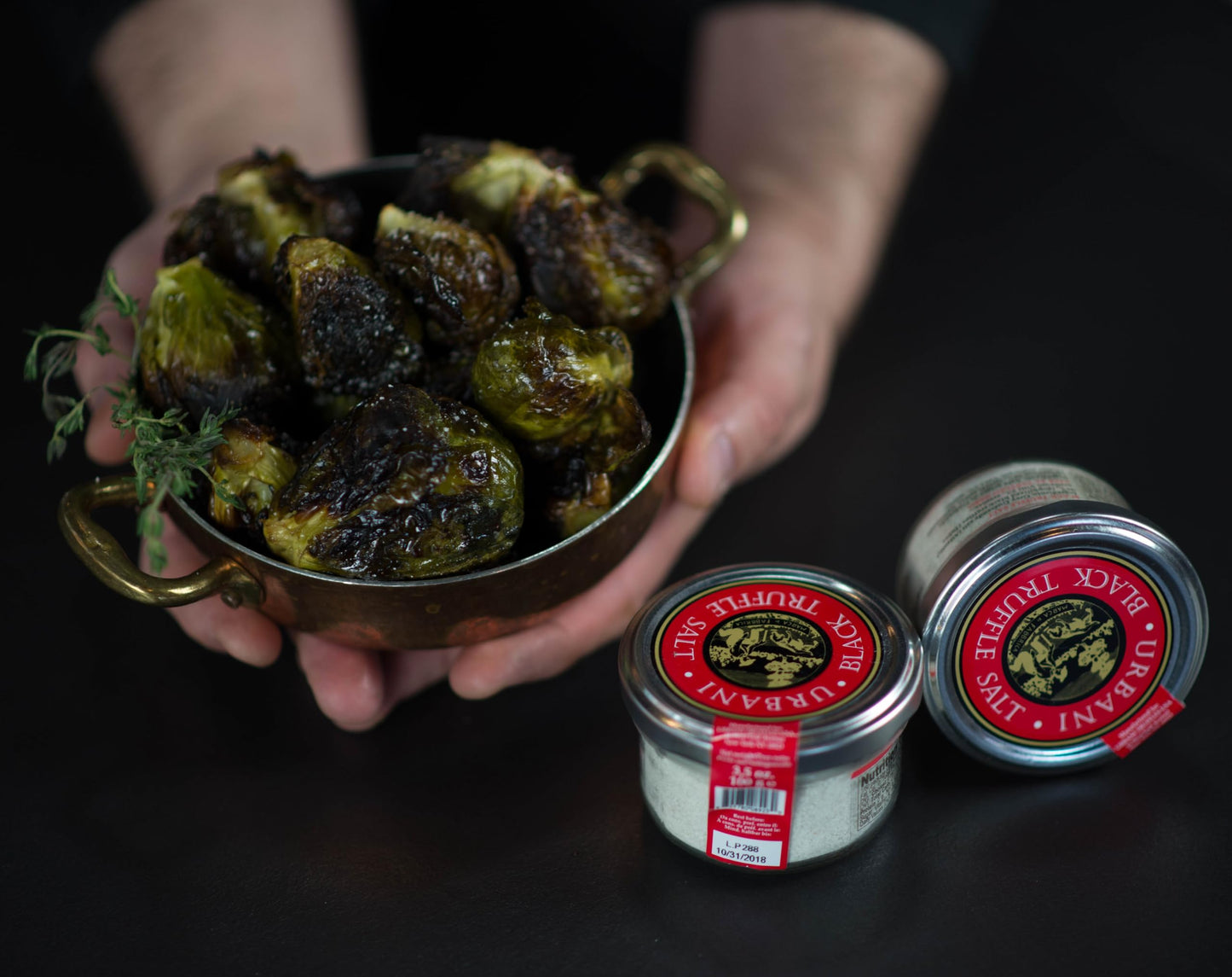 Urbani Truffles, Black Truffle Salt - Gu  rande black Sea Salt Infused with Real Truffle for Exceptional Flavor Enhancement in C