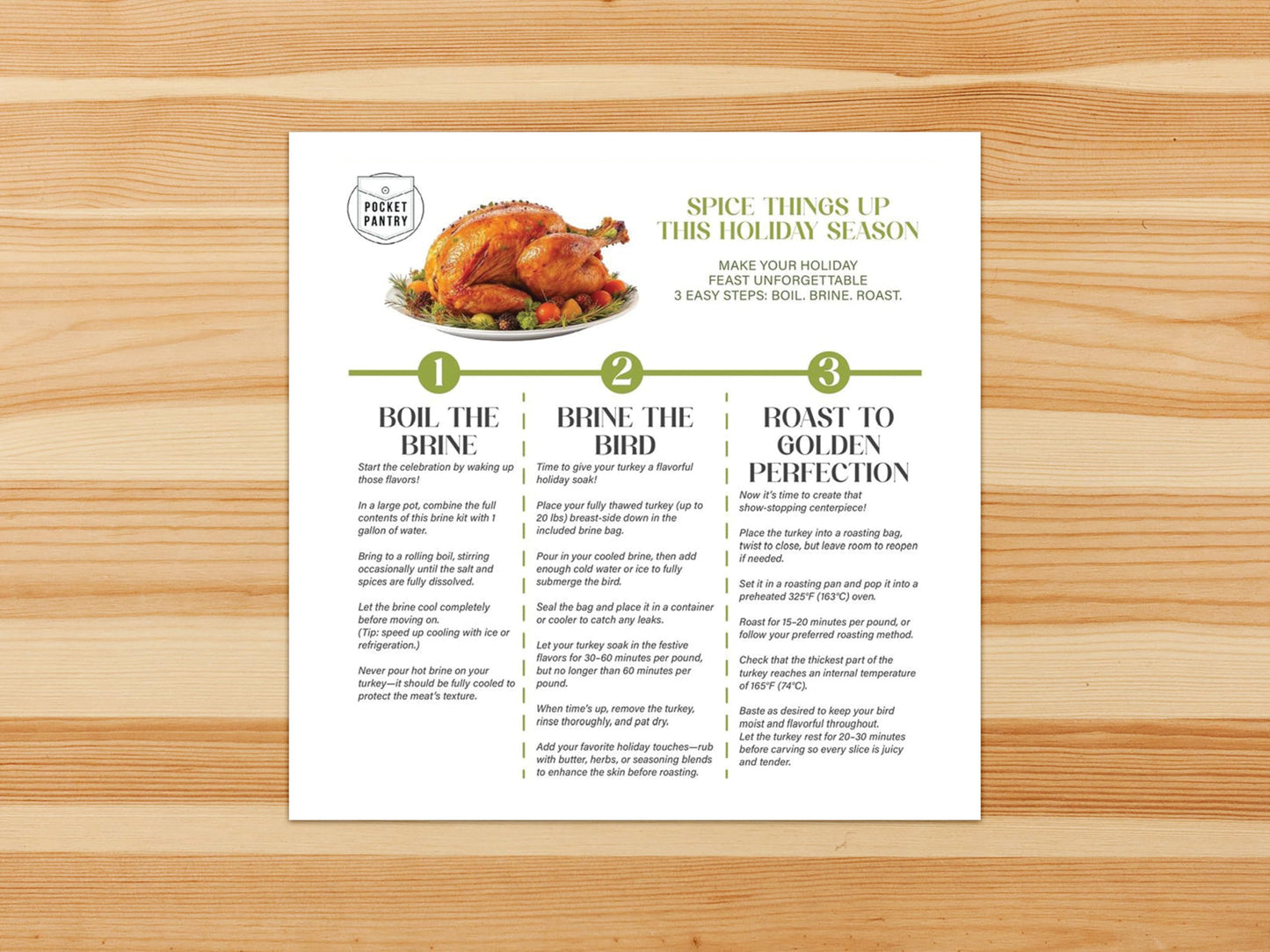 Dill Pickle Turkey Brine Kit - 12.75oz Brine Mix with Resealable Brining Bag & Oven Bag Included - Bold Pickle Juice Flavor for