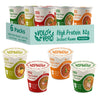 VOLO VERO High Protein (32g) Ramen Noodles Cup Variety Pack, Plant-Based, Non-Fried, Vegan, Low Fat | Chicken, Spicy    Beef, Ki