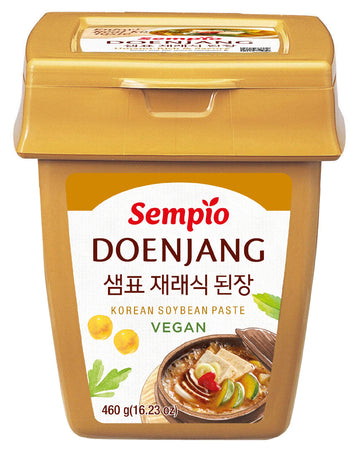 Sempio Vegan Doenjang – Korean Soybean Paste With Savory And Sweet Flavor, Traditional Fermented Condiment For Jjigae Soup, Alternative To Miso. (16.2 Oz / 460G, Vegan, Preservative-Free)​