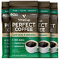VitaCup Low Acid Coffee Ground, USDA Organic Dark Roast, 4 Bags, 11oz Each