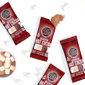 Dairy Free Hot Cocoa Sticks | Delicious, Vegan, Non-Gmo, Natural, Coconut Powdered Milk + Mct Oil. (Just Add Water & Enjoy A Per