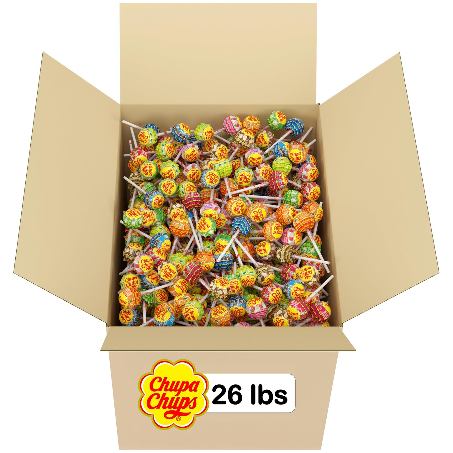 Chupa Chups Classic Bulk Lollipop Assortment  7 Flavors  Individually Wrapped Candy for Kids (1000 Suckers)