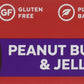 Grab The Gold Gluten Free Snack Bar, Peanut Butter & Jelly, 12 Count