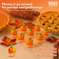 Pumpkin Candy 3D Ring Pops - 18 Individually Wrapped Suckers Bulk Pack - Fall Candy Party Favors - Thanksgiving Treats