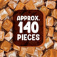 Vanilla Caramel Squares Individually Wrapped Candy - 2 Pounds Approx 140 Candy Melts - Christmas Candy Ideal Stocking Stuffers F