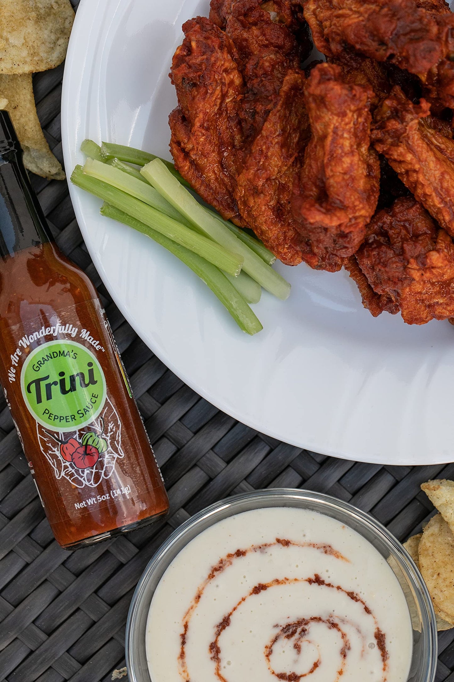 Grandma'S Trini Pepper Sauce - Hot Heat Hot Sauce - Vegan - Gluten Free - Non-Gmo - Low Sodium - Low Carb - Fabulous Flavor And