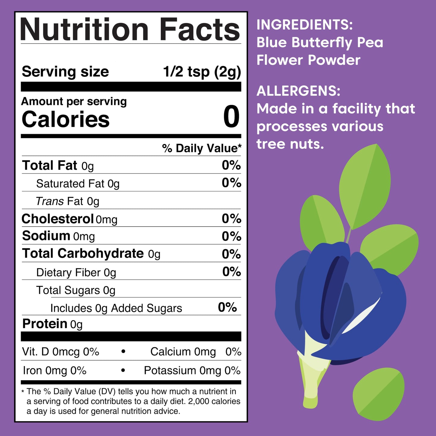 Wilderness Poets, Blue Butterfly Pea Flower Powder, 3.5 Ounce (Pack Of 3)
