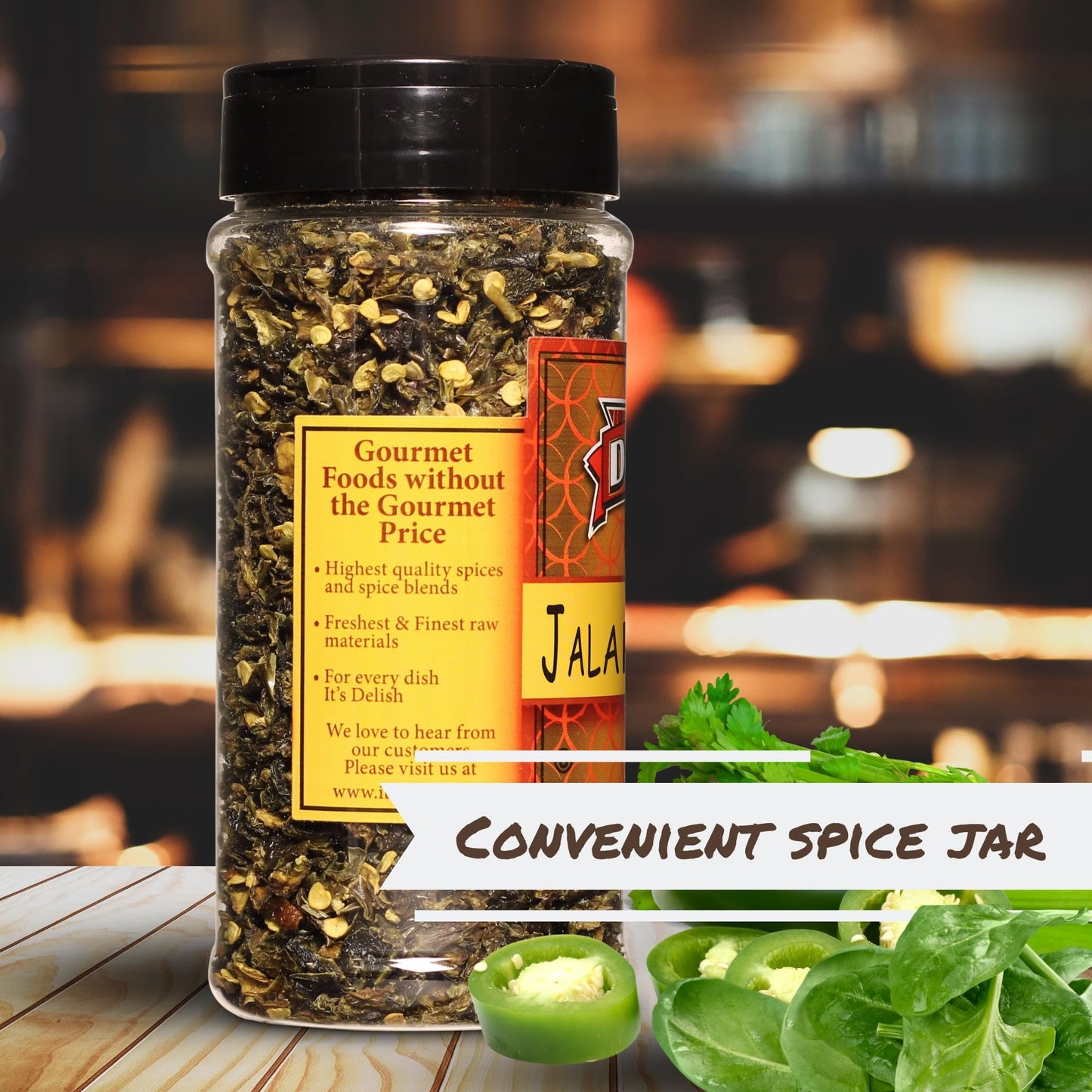 Dried Jalapeno Dices By It'S Delish, 3 Oz Medium Jar | Dehydrated Jalapenos | Diced Green Jalapeo Peppers For Chili And Sausage