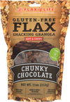 FLAX4LIFE Gluten Free Snacking Granola Soft & Chewy, Chunky Chocolate, 11 Ounce (Pack of 6)