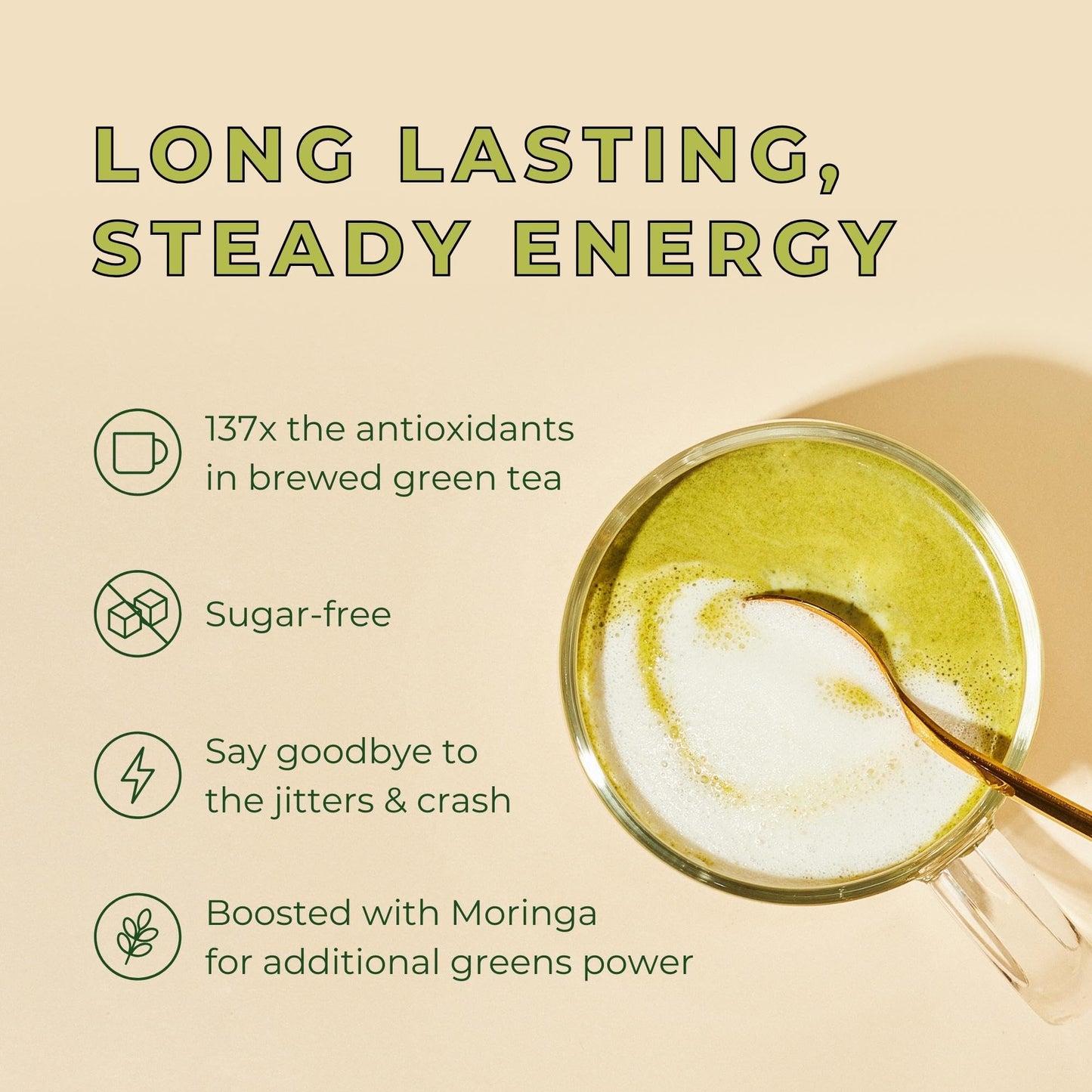 Blume Matcha Latte Powder - Organic Vegan, Sugar-Free, Natural Caffeine, 3.5 Ounce
