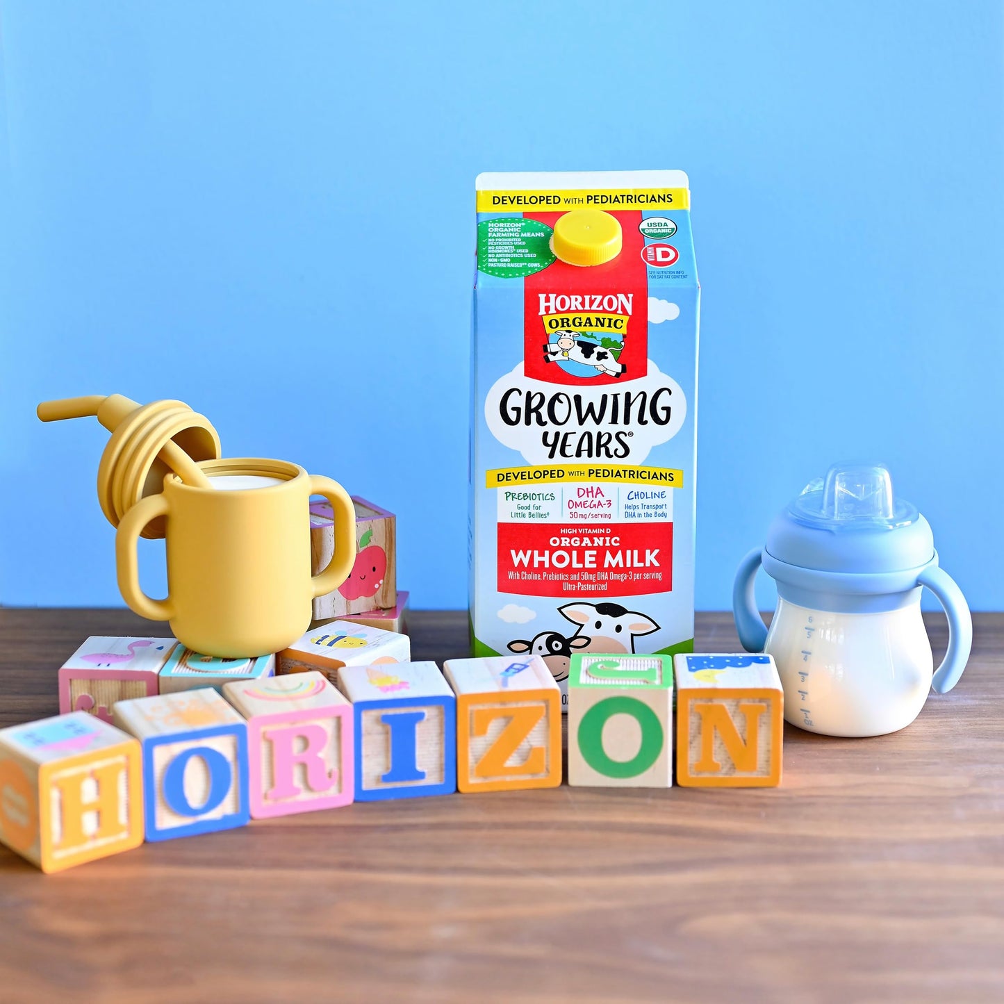 Horizon Organic Growing Years Milk, High Vitamin D Organic Milk for Growing Kids with DHA Omega-3, Choline, and Prebiotics, 59 f