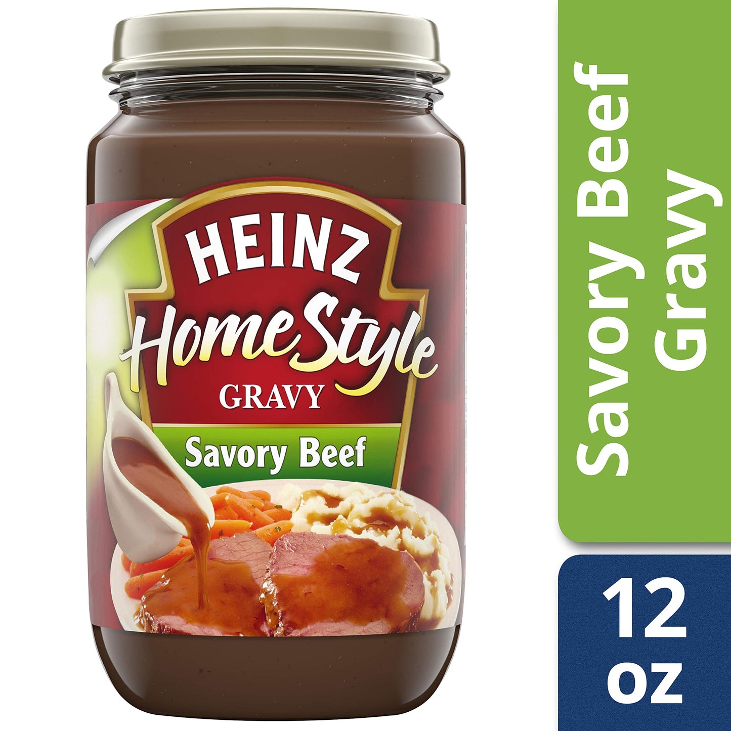 Heinz Homestyle Savory Beef Gravy (12 Oz Jars, Pack Of 12)
