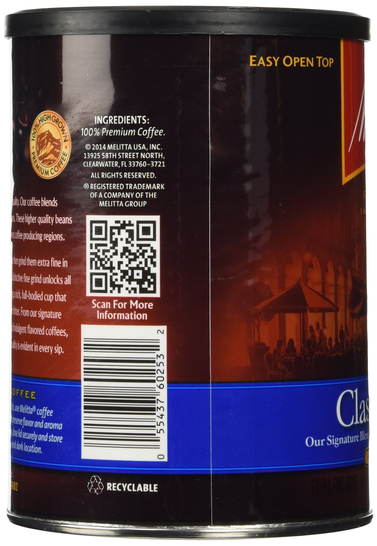 Melitta Classic Blend Medium Roast Ground Coffee, 11-Ounce (Pack Of 4)