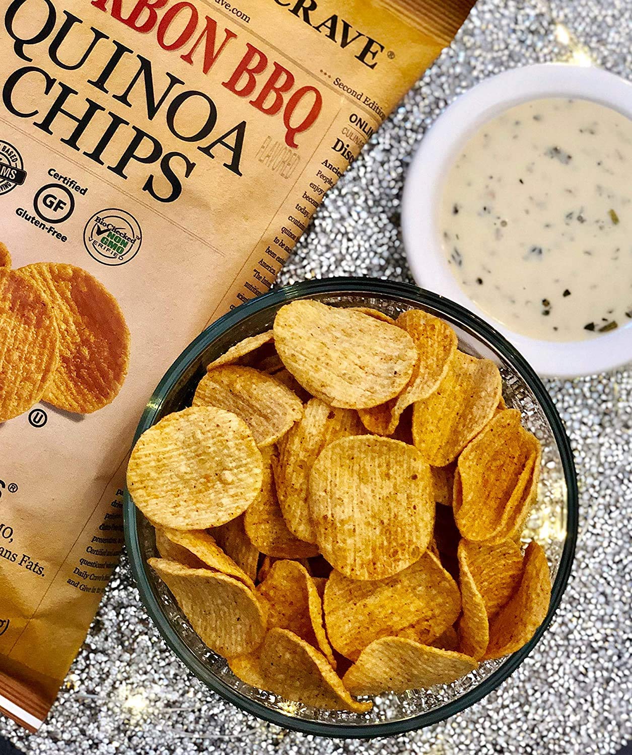 The Daily Crave Bourbon Bbq Quinoa Chips, Gluten Free, 4.25 Ounces (Pack Of 8)